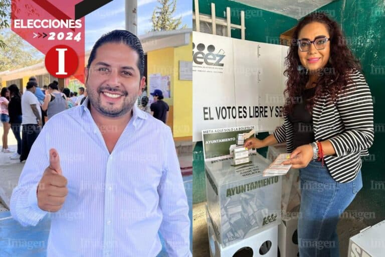 Martín Álvarez Casio y la alcaldesa Rita Quiñones de Luna invitan a emitir su voto en Fresnillo