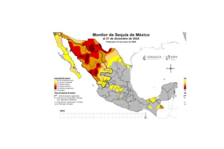 12 municipios de Zacatecas con alerta por sequía extrema