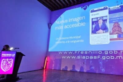 Alcalde Javier Torres Rodríguez inaugura imagen digital del ayuntamiento de Fresnillo