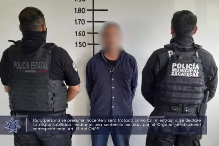 Detienen a hombre por acoso sexual en el centro de Zacatecas