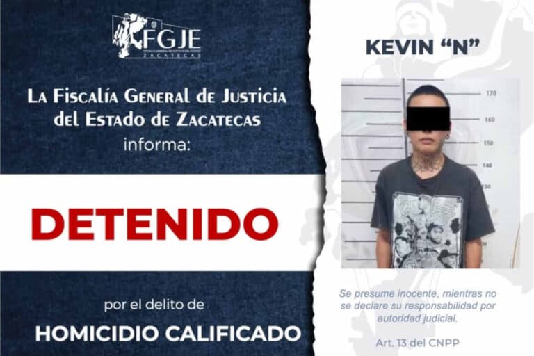 Detienen a Kevin “N” en Miguel Auza; tenía una orden de aprehensión por homicidio