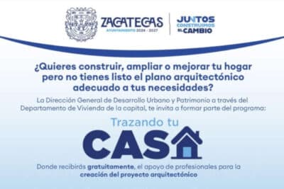 Trazando tu Casa: Conoce el apoyo gratuito para hacer tus planos arquitectónicos en Zacatecas