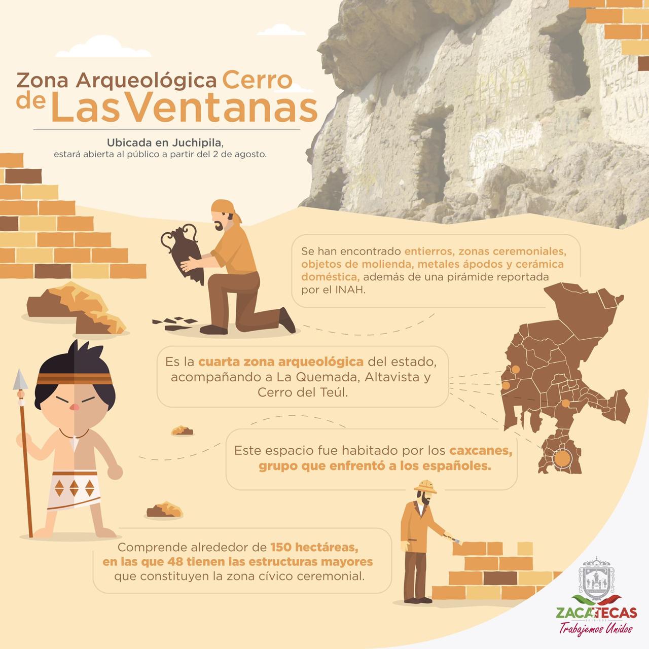 Es el cuarto centro arqueológico de Zacatecas.