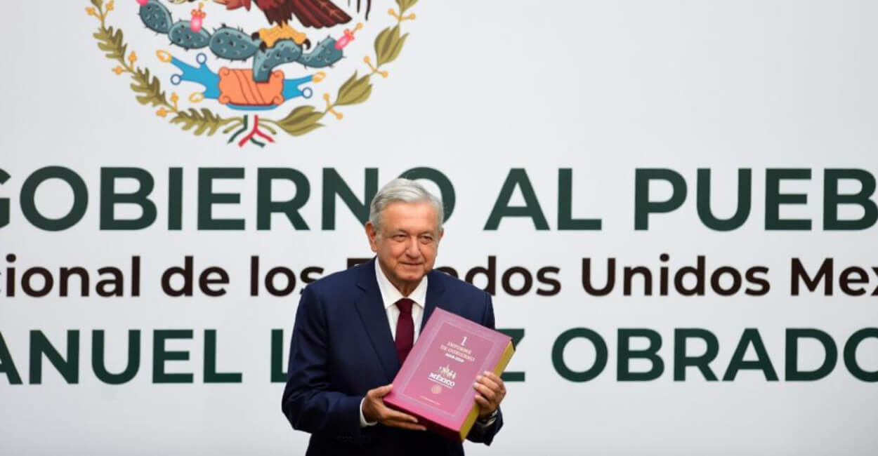 El presidente Andrés Manuel López Obrador, rindió su primer informe de gobierno.