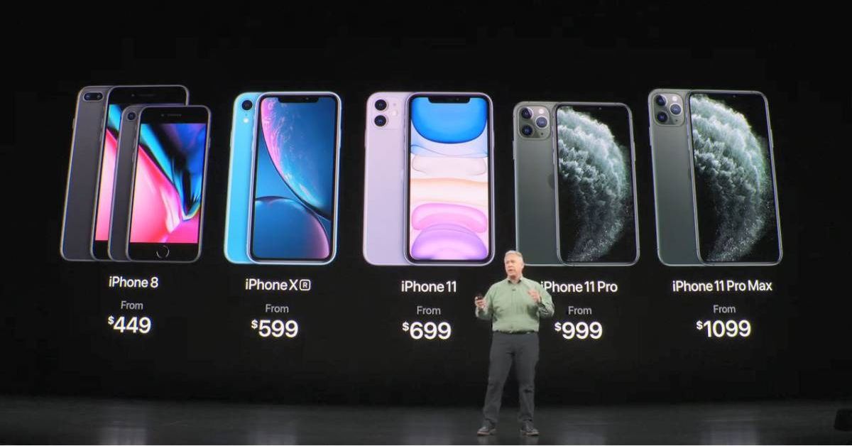 Los nuevos iPhone 11, iPhone 11 Pro y iPhone 11 Pro MAX costarán 699, 999 y 1099 dólares.