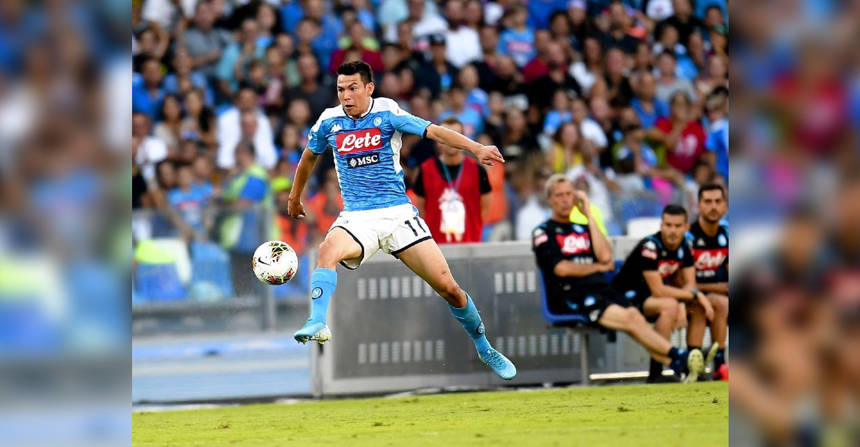 Hirving Lozano debutará en su nuevo club, el Napoli.