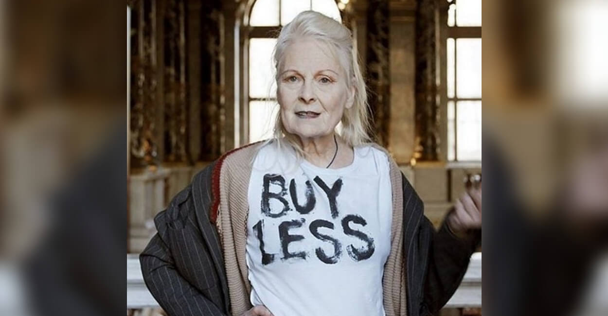 Vivienne Westwood, diseñadora de modas y activista.