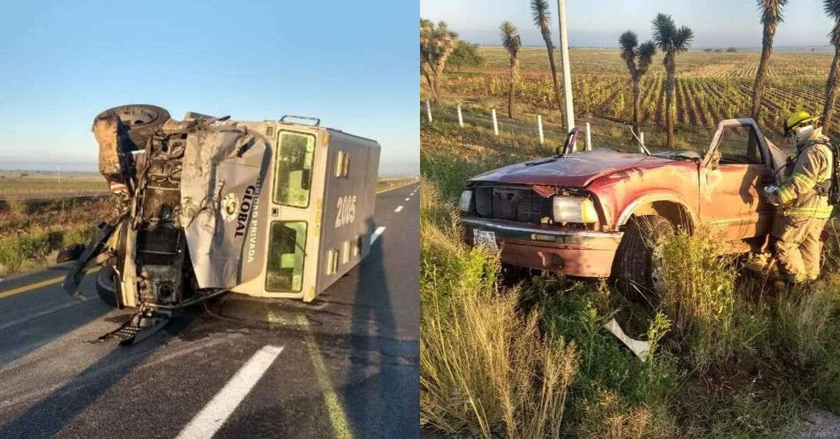 El accidente ocurrió en la carretera rumbo a San Luis Potosí. Foto: Cortesía.
