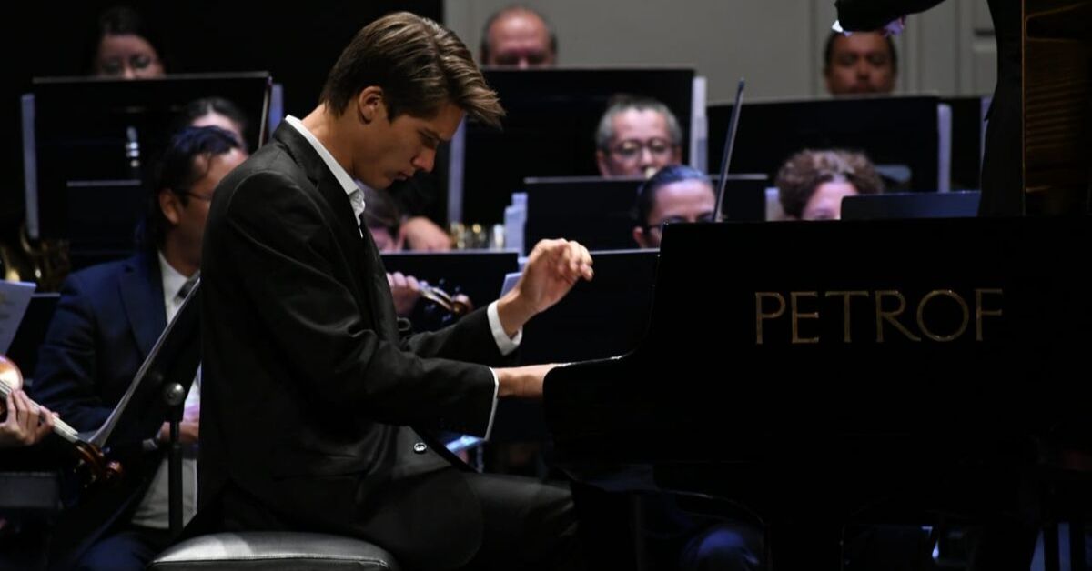 Vladimir Petrov, pianista solita de Rusia. Foto: María Gamboa.