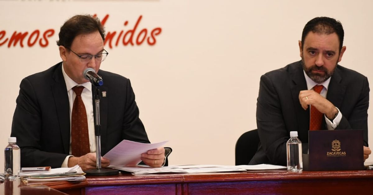 El gobernador de Zacatecas, Alejandro Tello Cristerna. Foto: María Gamboa.