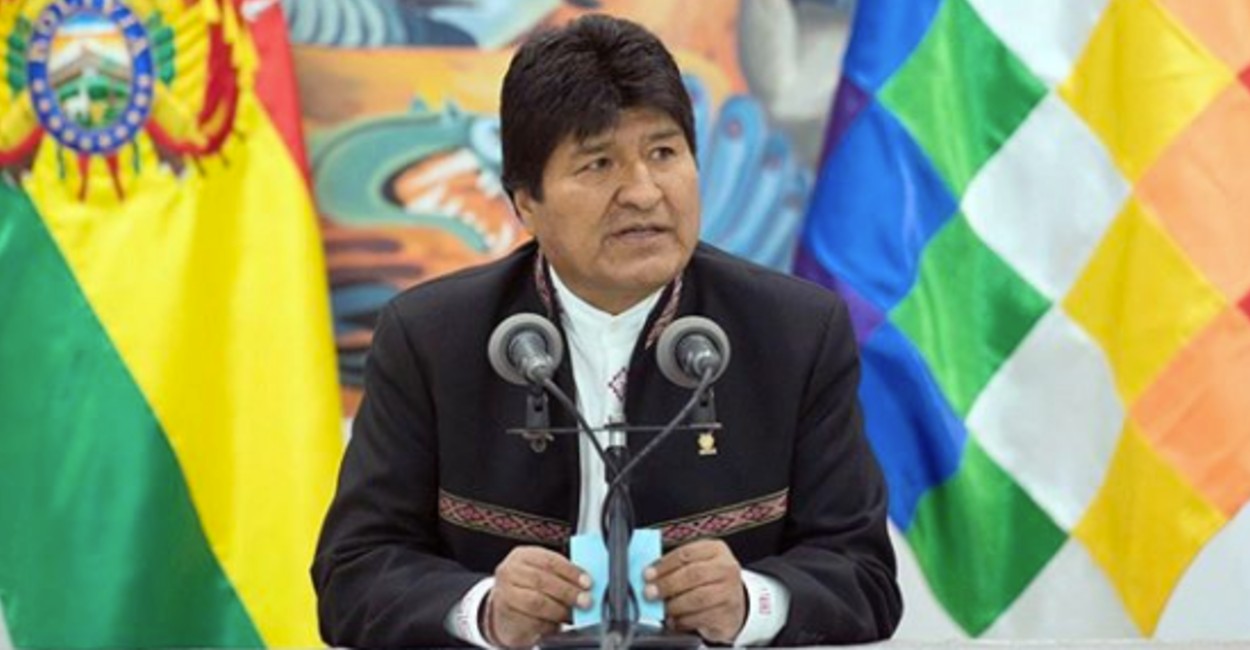 Evo Morales expresidente de Bolivia. 