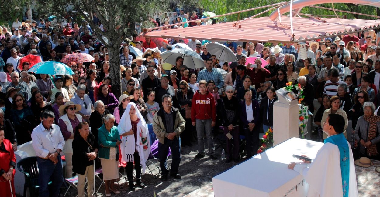 Cientos de peregrinos acudieron demostraron su fe y devoción. Foto: Rocío Ramírez.
