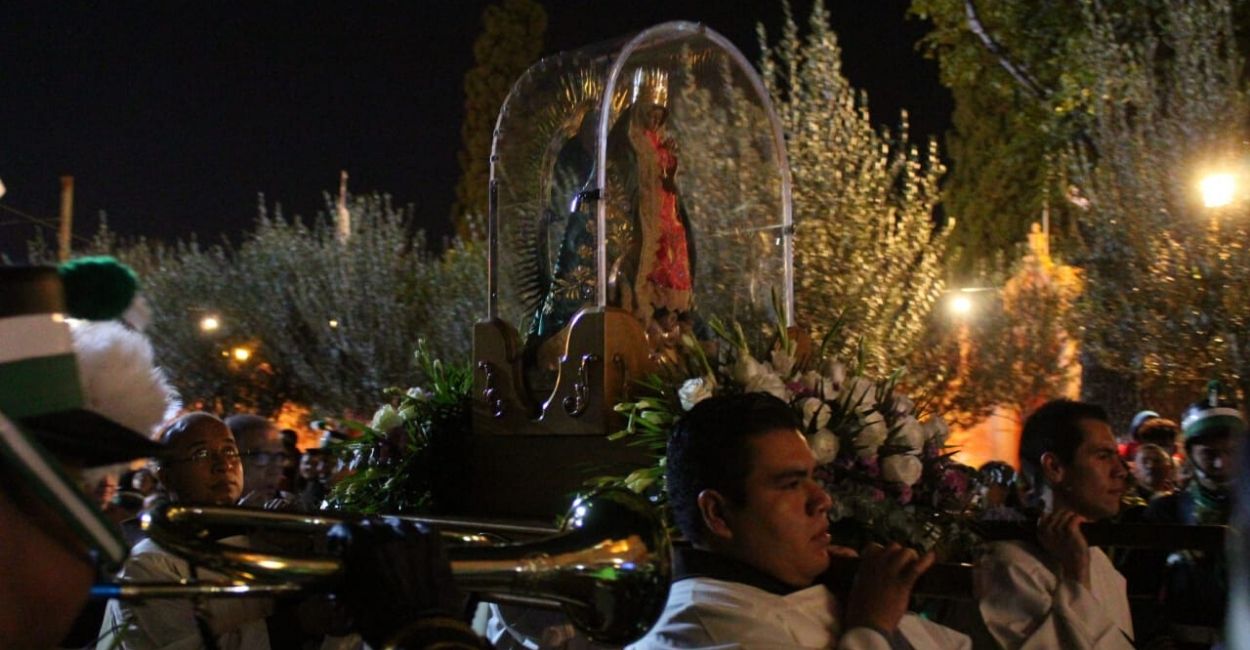 Peregrinación de la Virgen de Guadalupe. Foto: Carlos Montoya.