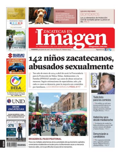 Imagen Zacatecas edición del 03 de Junio 2016