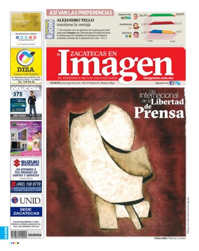 Imagen Zacatecas edición del 03 de Mayo 2016