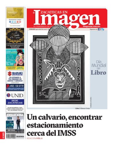 Imagen Zacatecas edición del 23 de Abril 2016