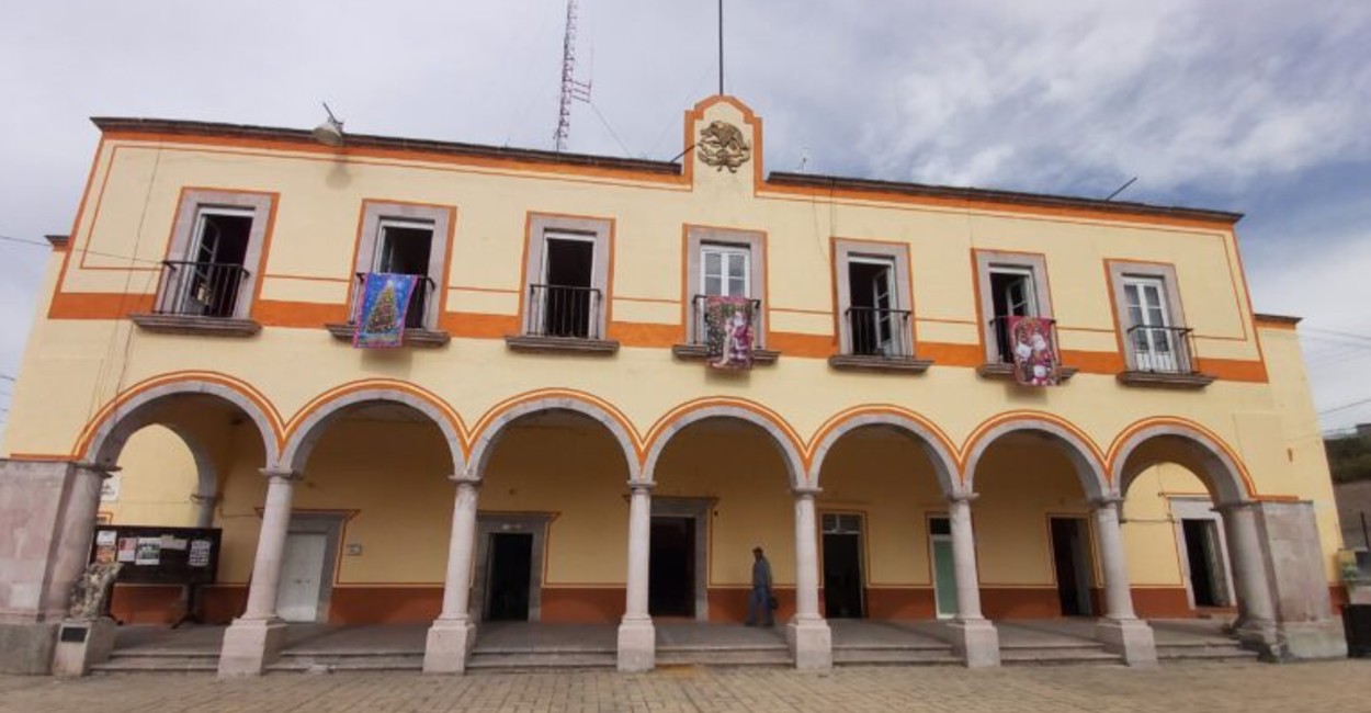 Presidencia municipal de Huanusco. Foto: Rocío Ramírez