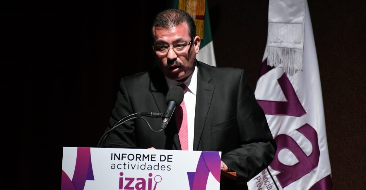 El comisionado SAMUEL MONTOYA, rindió el informe de actividades del IZAI. Foto: María Gamboa