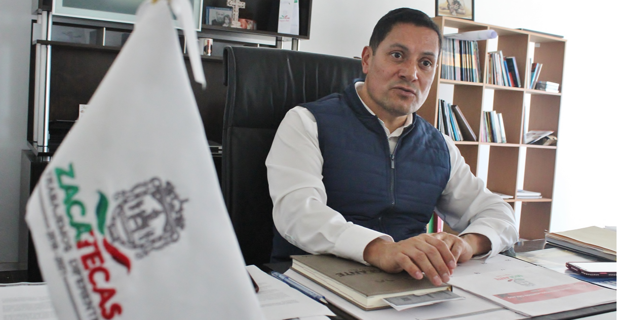 José Juan Estrada Hernández, titular de la Secretaría del Zacatecano Migrante.
Foto: Miguel Alvarado.