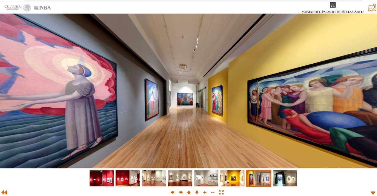 Foto: Captura de pantalla del recorrido virtual del Museo del Palacio de Bellas Artes
