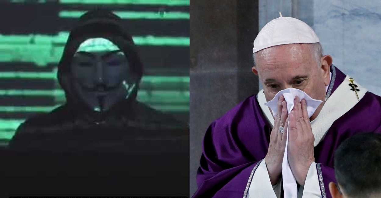 Anonymous no se ha adjudicado oficialmente el hackeo del sitio del Vaticano y revelación de abuso a menores de la iglesia.