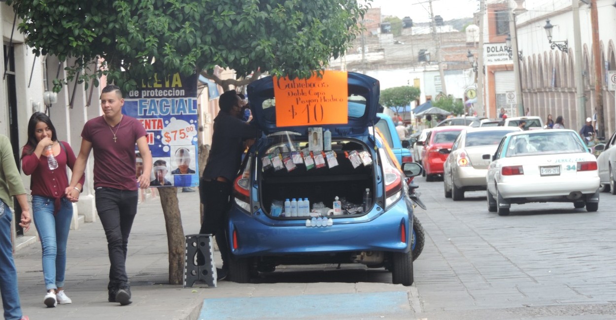 Solo la mitad de la población en Jerez usa cubrebocas. Foto: Silvia Vanegas.