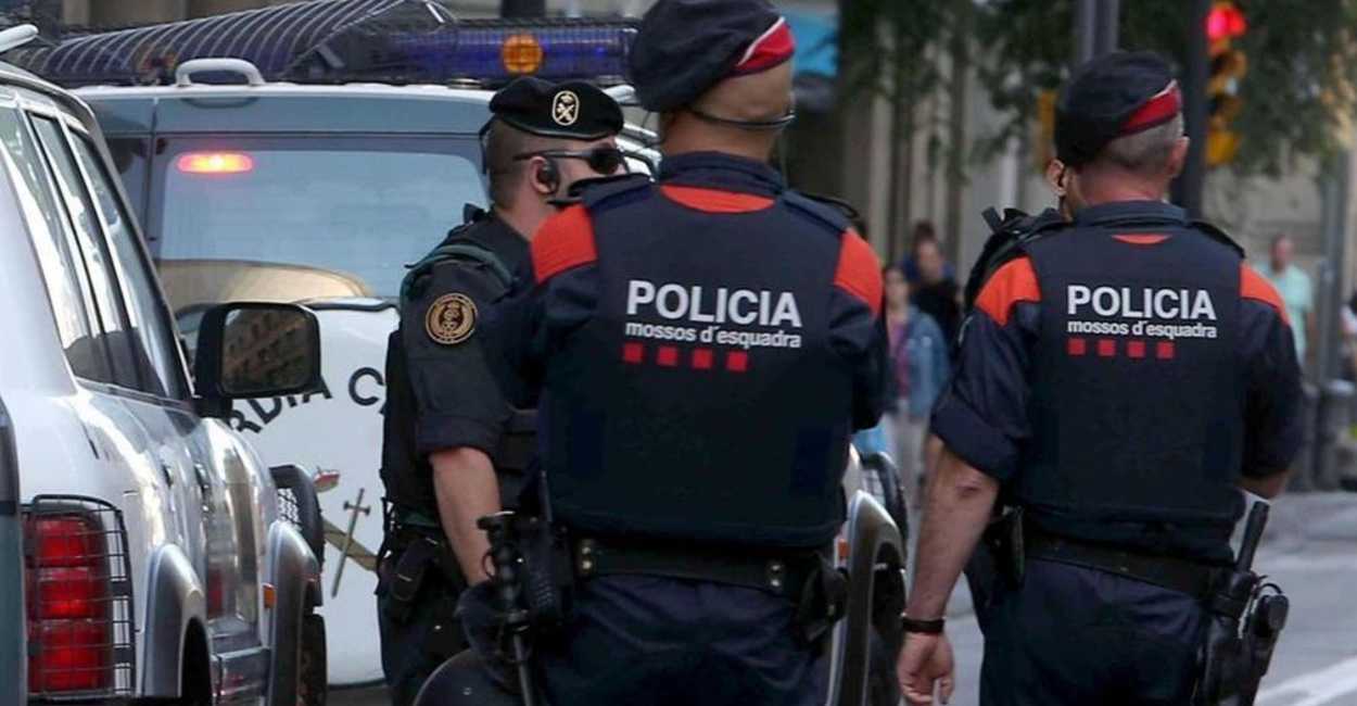 Policía de Cataluña detuvo al agresor de nacionalidad Española.