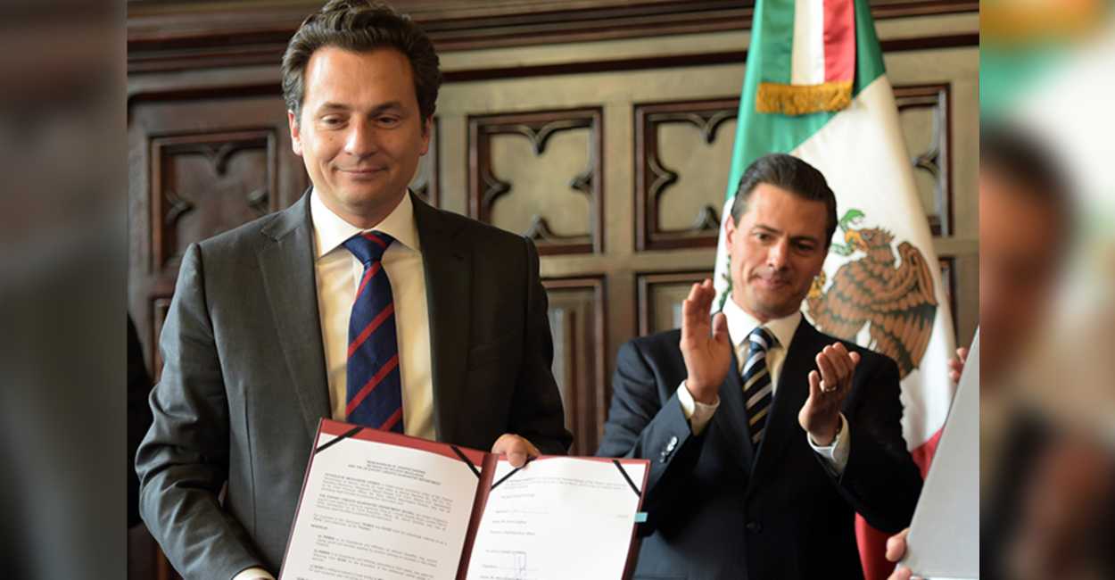 Exdirector de Pemex, Emilio Lozoya y el expresidente Enrique Peña Nieto. 