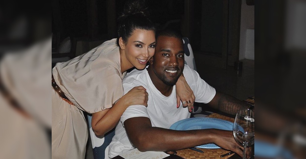 Kim Kardashian y Kanye West. Foto: Twitter. @PopCrave