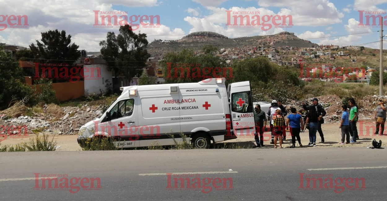 La mujer fue trasladada a un hospital. | Foto: Imagen de Zacatecas