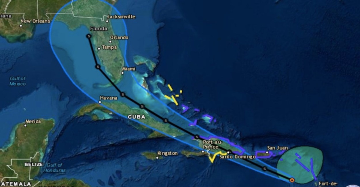El ciclón 9  avanza con vientos máximos sostenidos de 75 kilómetros por hora.