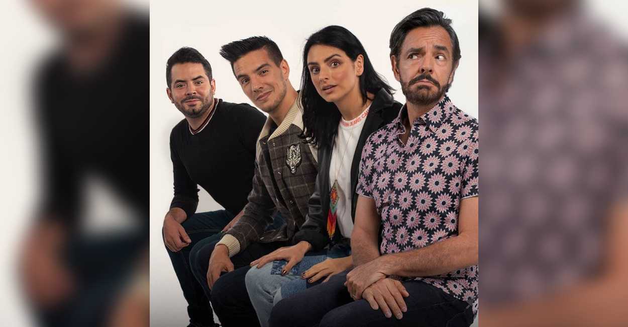 Foto: José Eduardo, Vadhir, Aislinn y Eugenio Derbez.