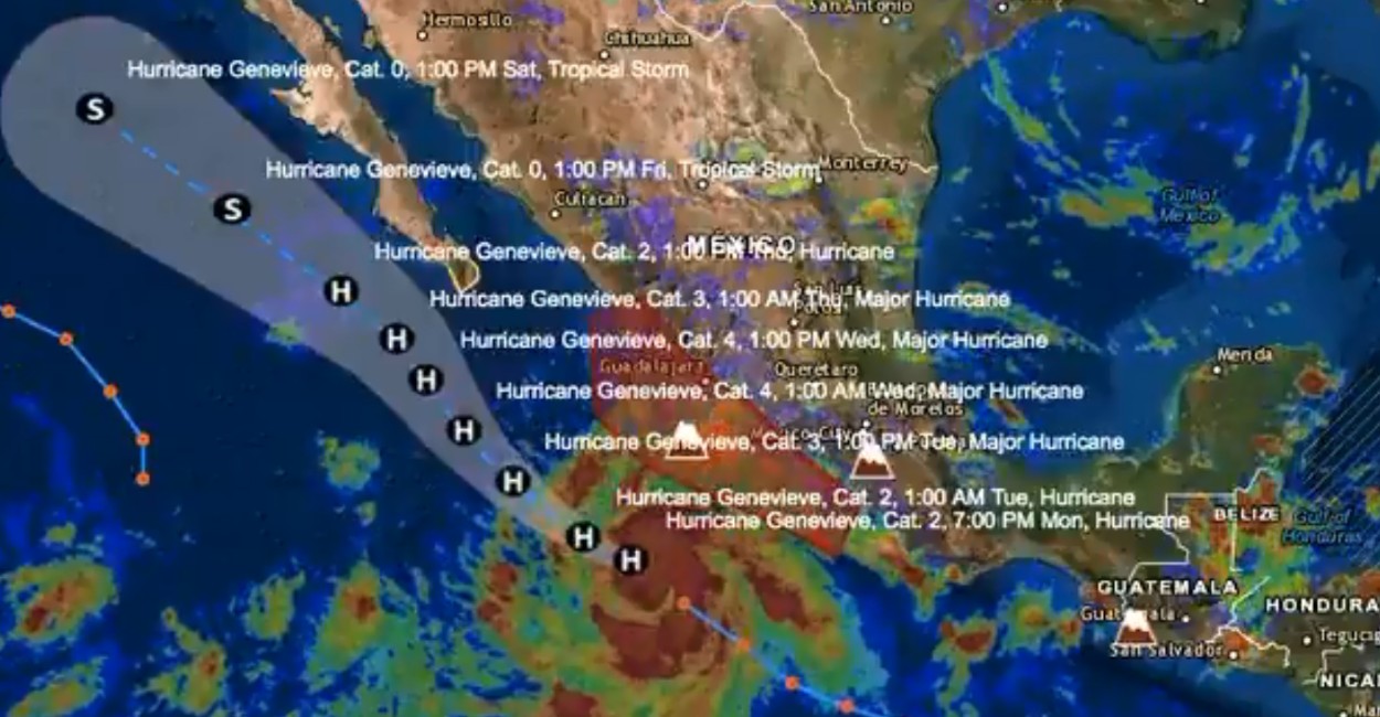 Recomendaron a la población extremar precauciones ante posibles inundaciones y rachas de viento. Foto: Captura de pantalla.