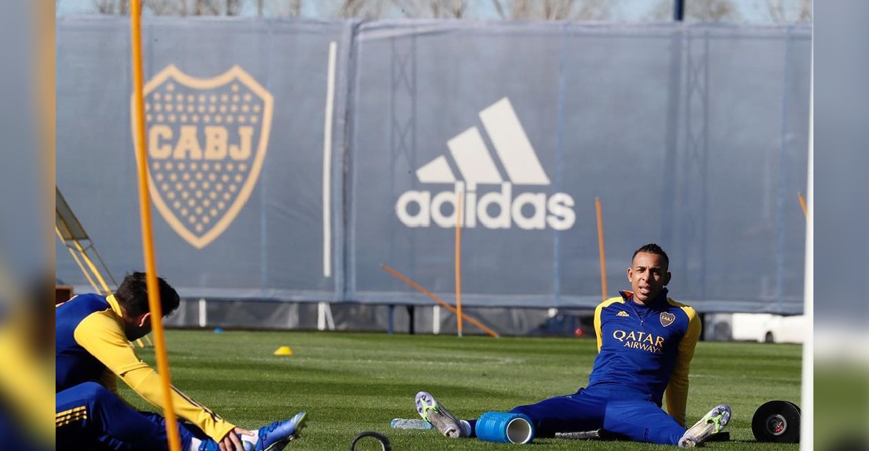Boca Juniors en entrenamientos. Foto: Instagram. bocajrsoficial.