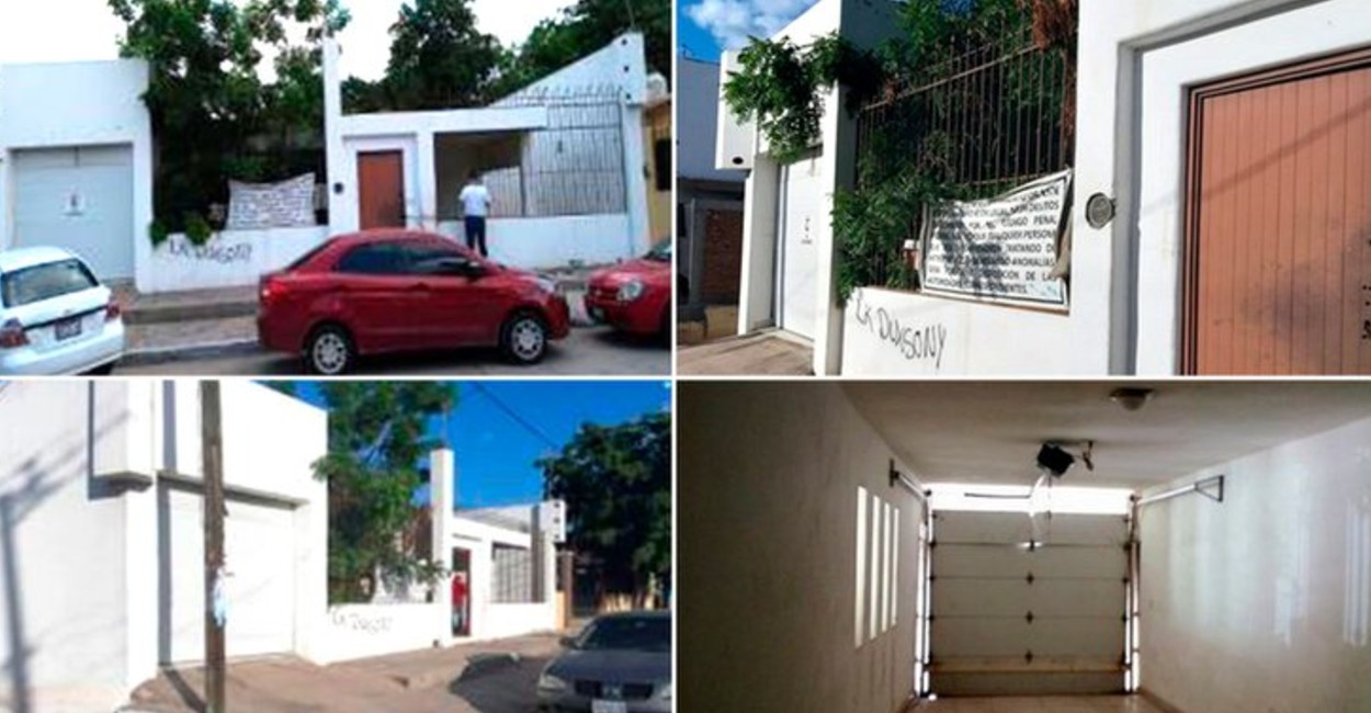 La casa se encuentra en la colonia Libertad, en Culiacán.