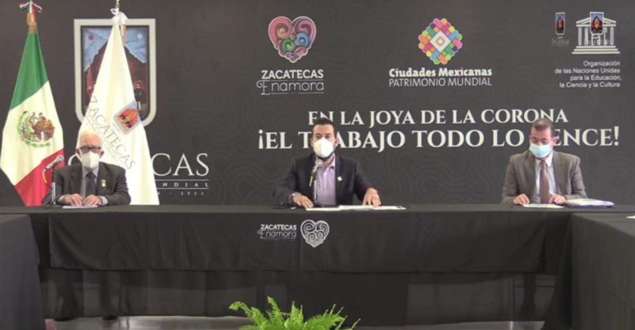 Ulises Mejía Haro, presidente municipal de Zacatecas. Fotos: Captura de pantalla.