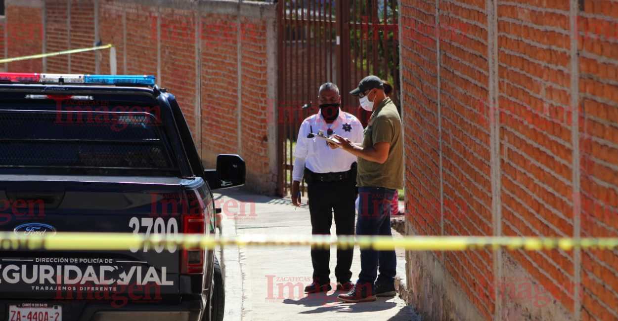 Autoridades acordonaron el área. | Foto: Imagen Zacatecas.