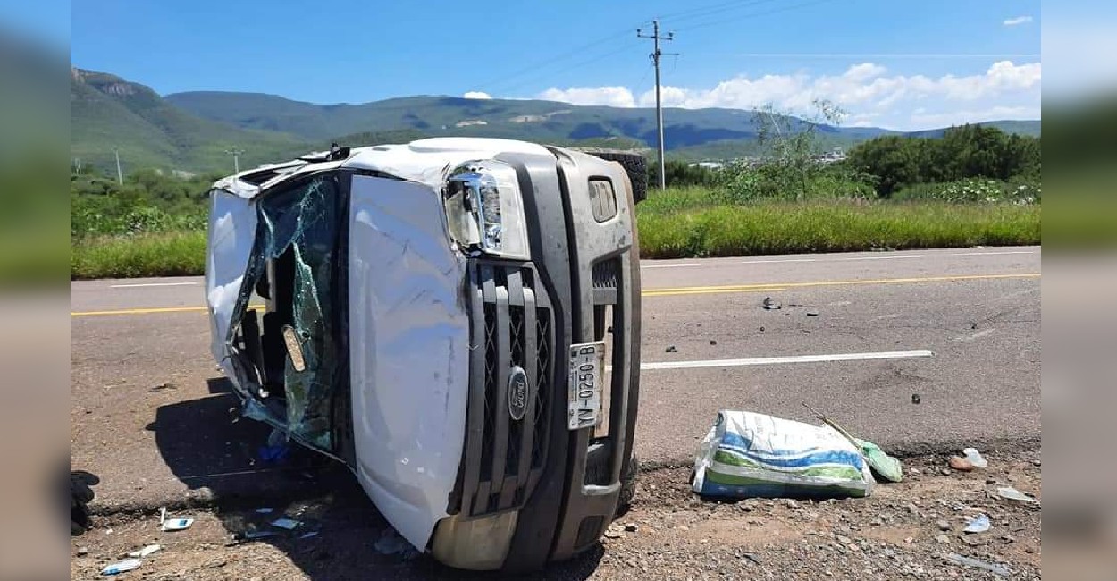 El accidente sucedió en el libramiento del municipio de Tabasco. Foto: Cortesía.