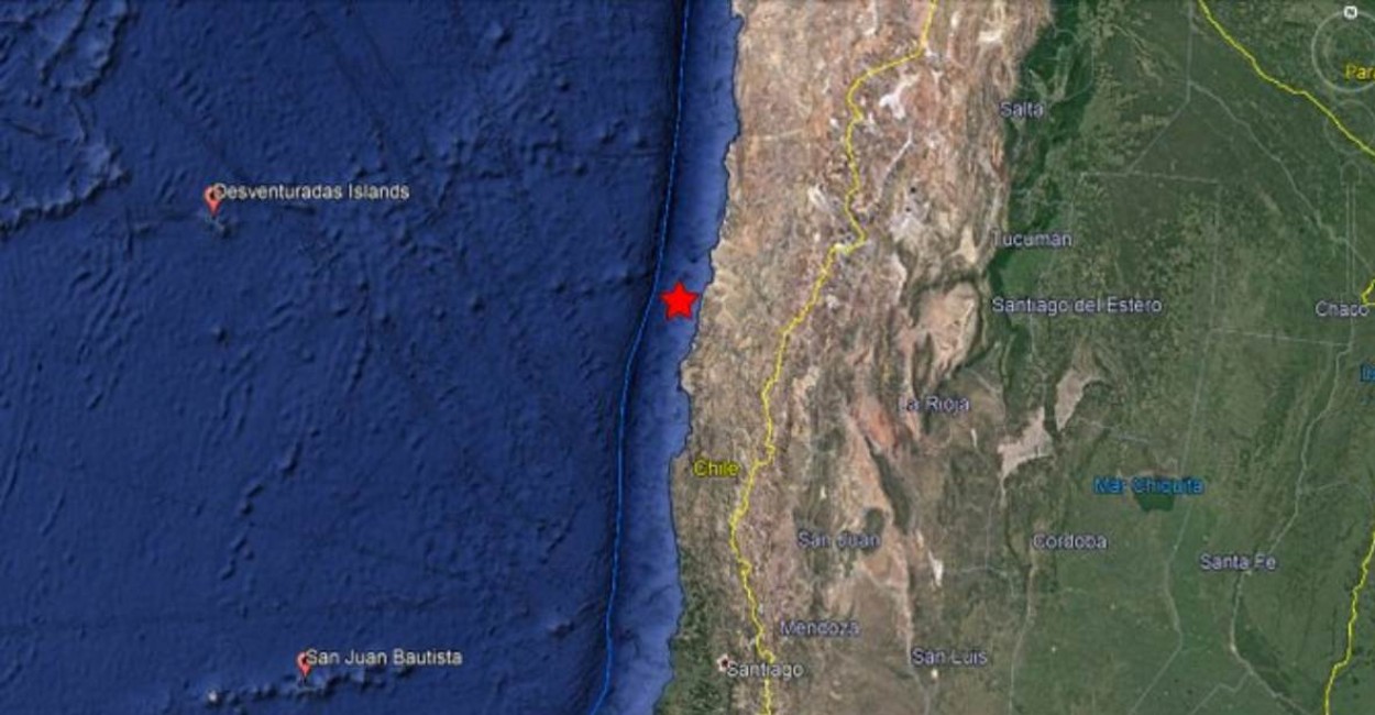 No se emitió alertar de tsunami para Chile.