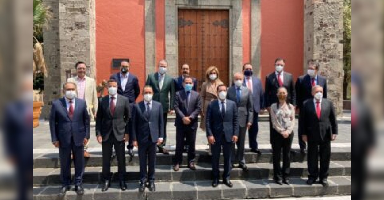 El mandatario de Zacatecas participó en la reunión de la Conago con Arturo Herrera, titular de la Secretaría de Hacienda y Crédito Público. | Foto: Cortesía.