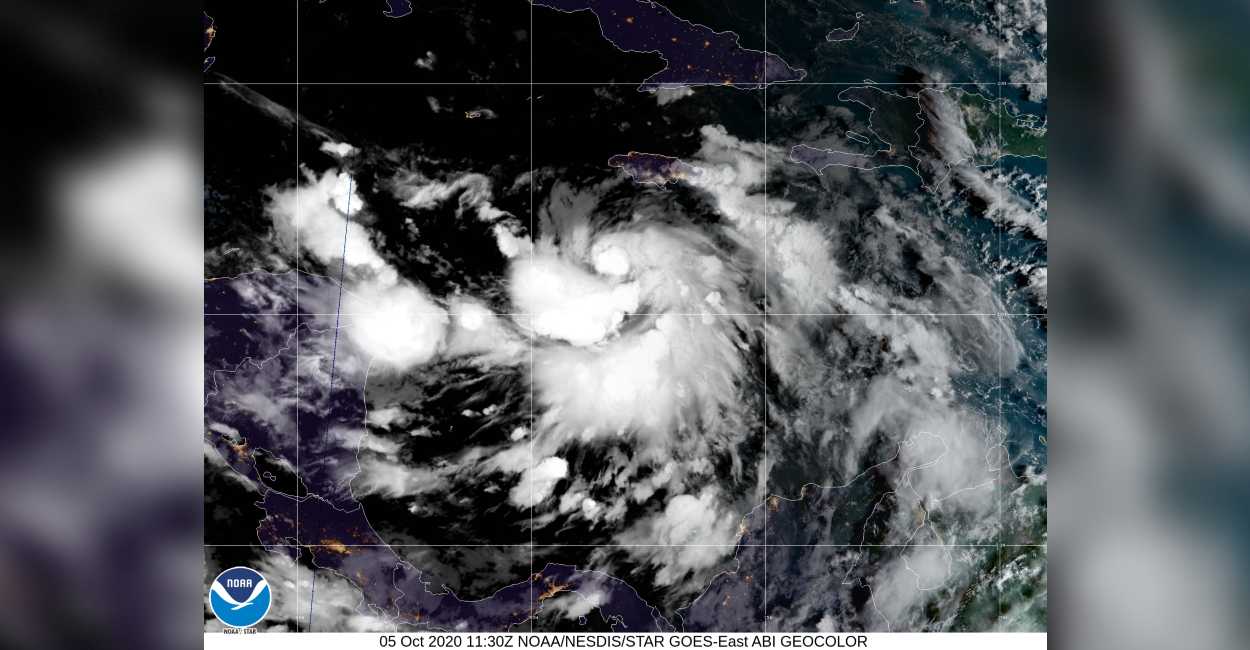 La tormenta pasará por Cuba y la Península de Yucatán, tendrá efectos de lluvia y viento este martes y miércoles.