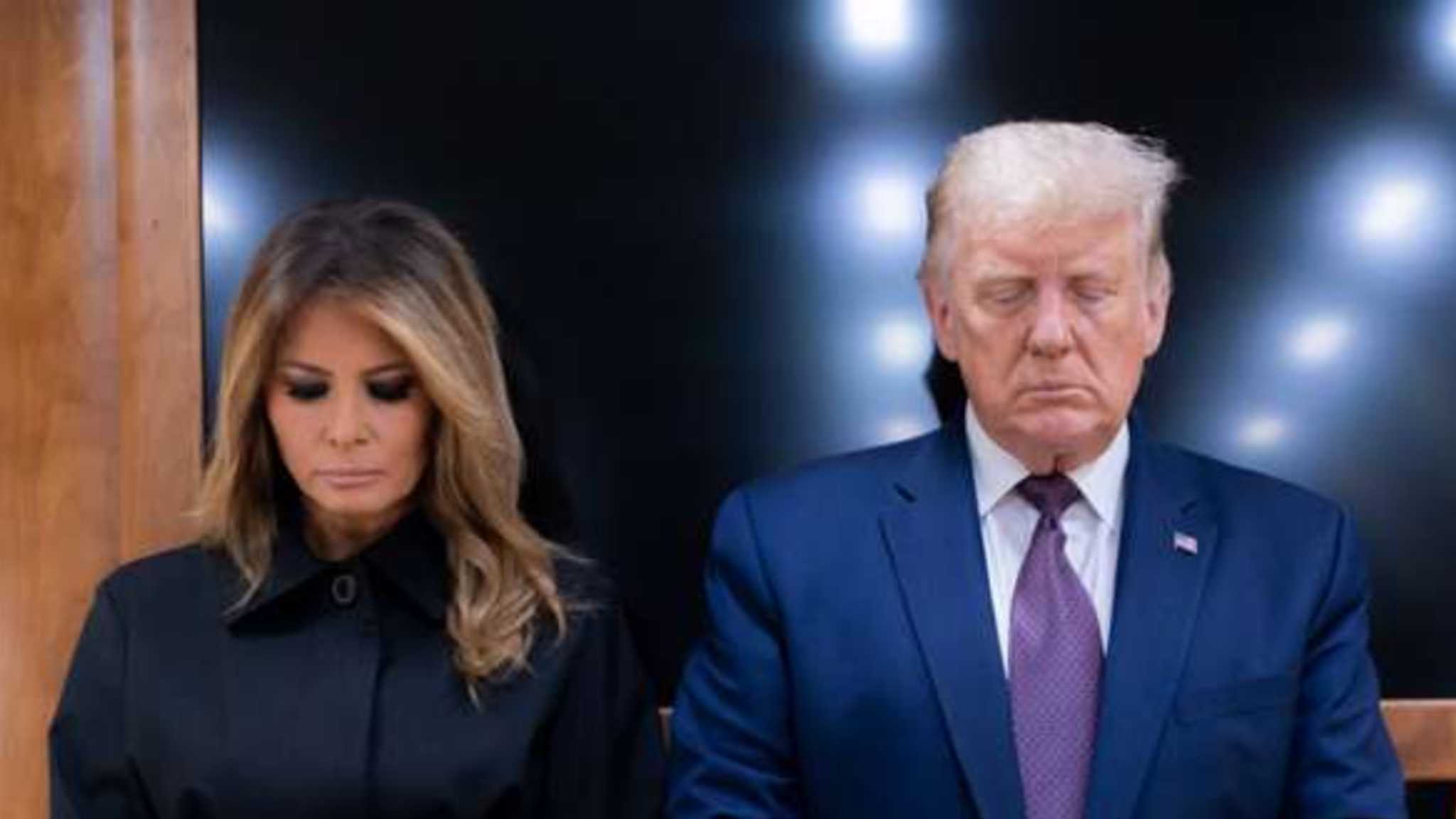 El presidente de Estados Unidos, Donald Trump junto a su esposa Melania.