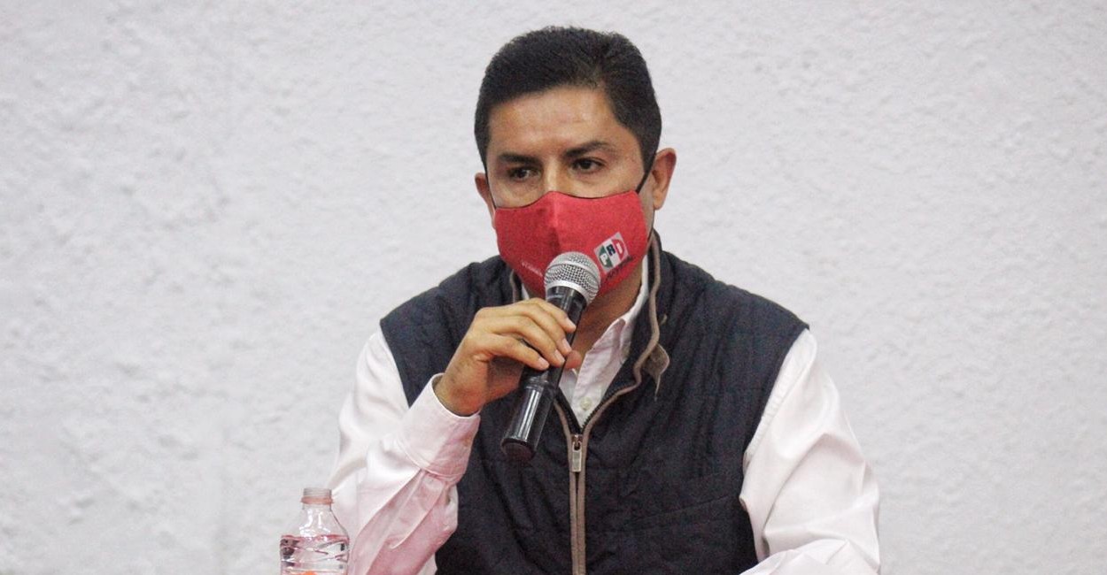 Enrique Flores, presidente estatal del PRI. | Foto: Miguel Alvarado.