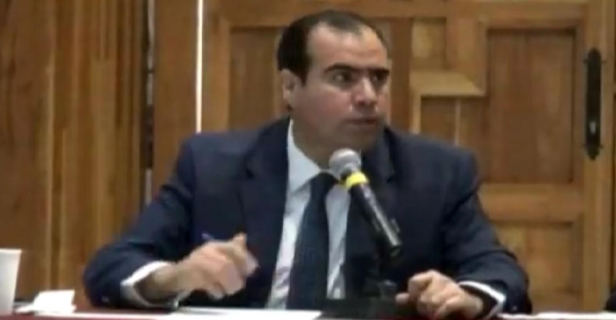 Jorge Luis Pedroza Ochoa, titular de la Secretaría de Obras Públicas. Foto: Captura de pantalla.