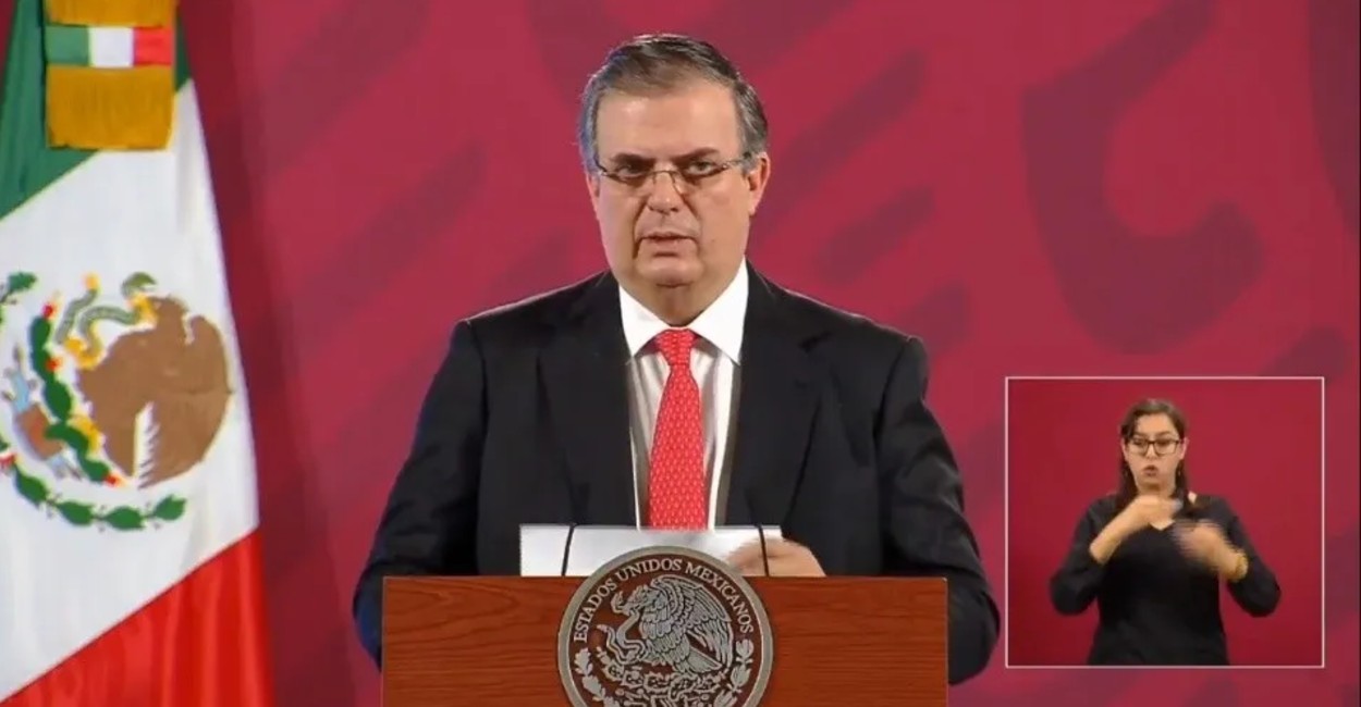 Marcelo Ebrard, secretario de Relaciones Exteriores. | Foto: captura de pantalla