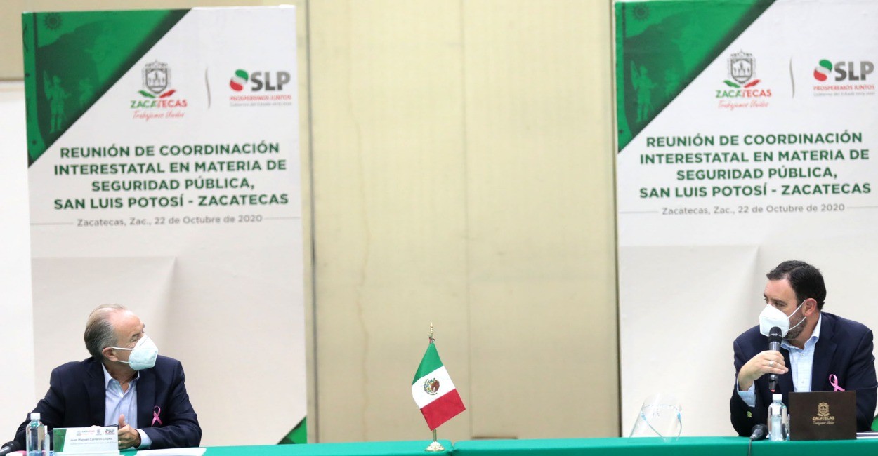 Los gobernadores de Zacatecas y San Luis Potosí. | Foto: Cortesía.