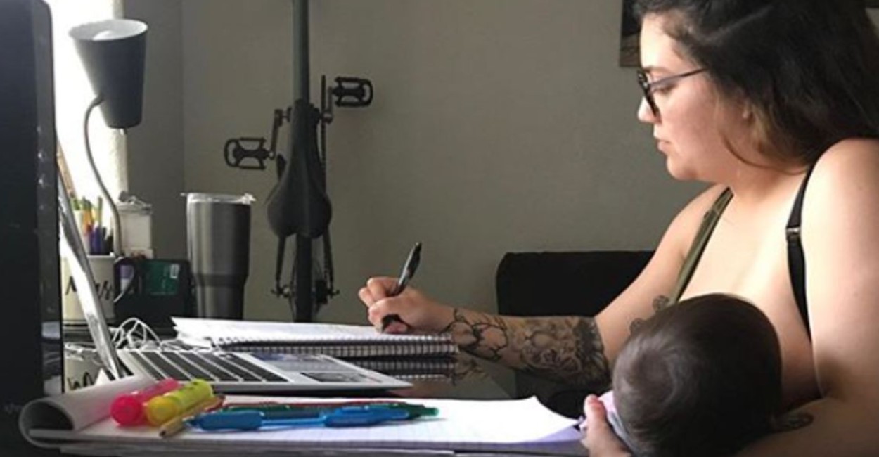 La joven madre compartió en redes que se sintió humillada por el profesor. | Foto: Instagram.
