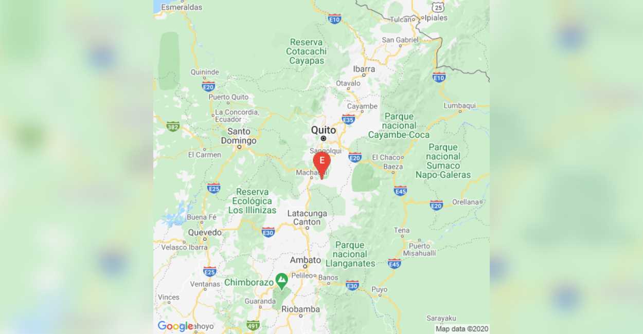 El sismo fue percibido en la capital de Quito y en otras ciudades. | Instituto Geofísico de Ecuador.