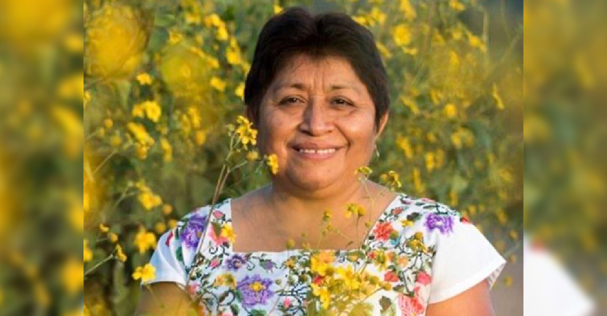 Leydy Aracely Pech Martín, indígena maya, galardonada por defender el medio ambiente. | Foto: Excelsior.