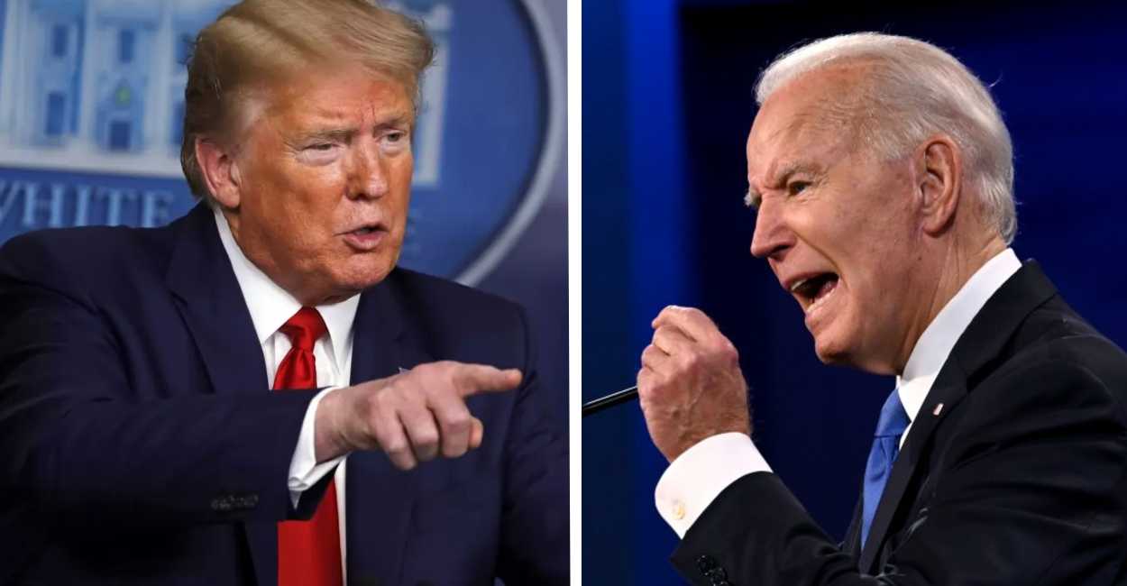 El presidente Donald Trump compite por la presidencia contra Joe Biden.
